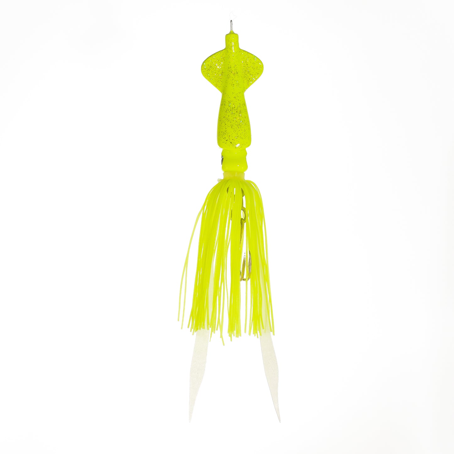 Squid Jig - Chartreuse/White - 6 Oz