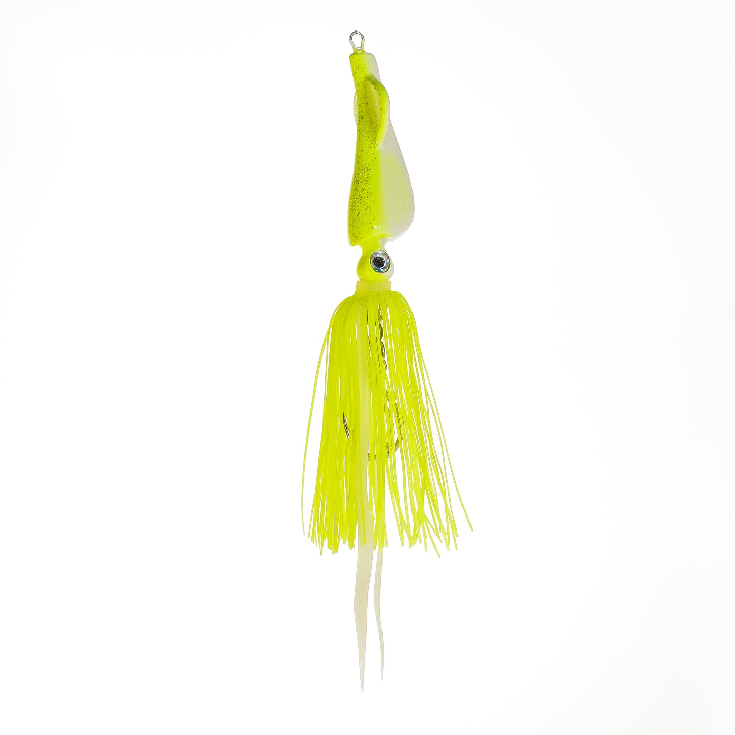 Squid Jig - Chartreuse/White - 6 Oz