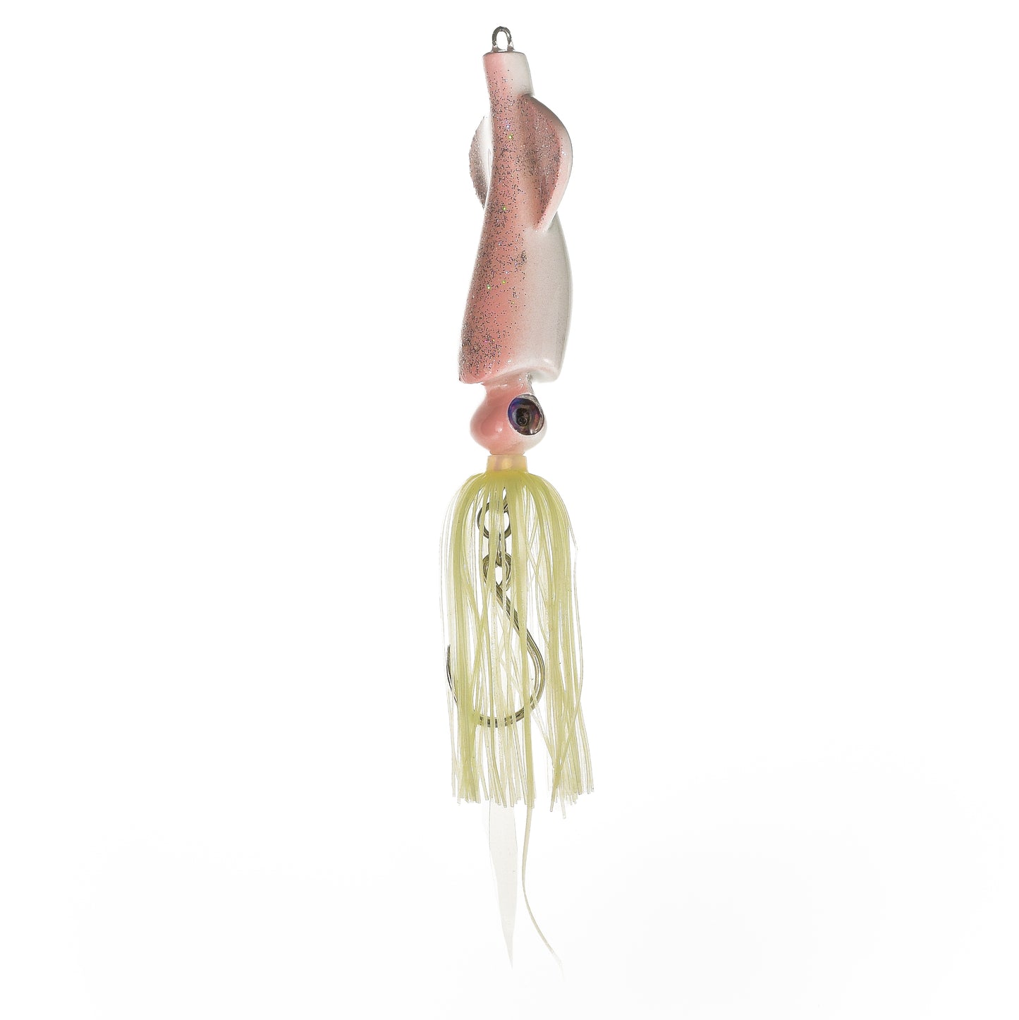 Squid Jig - Dull Pink/White - 6 Oz