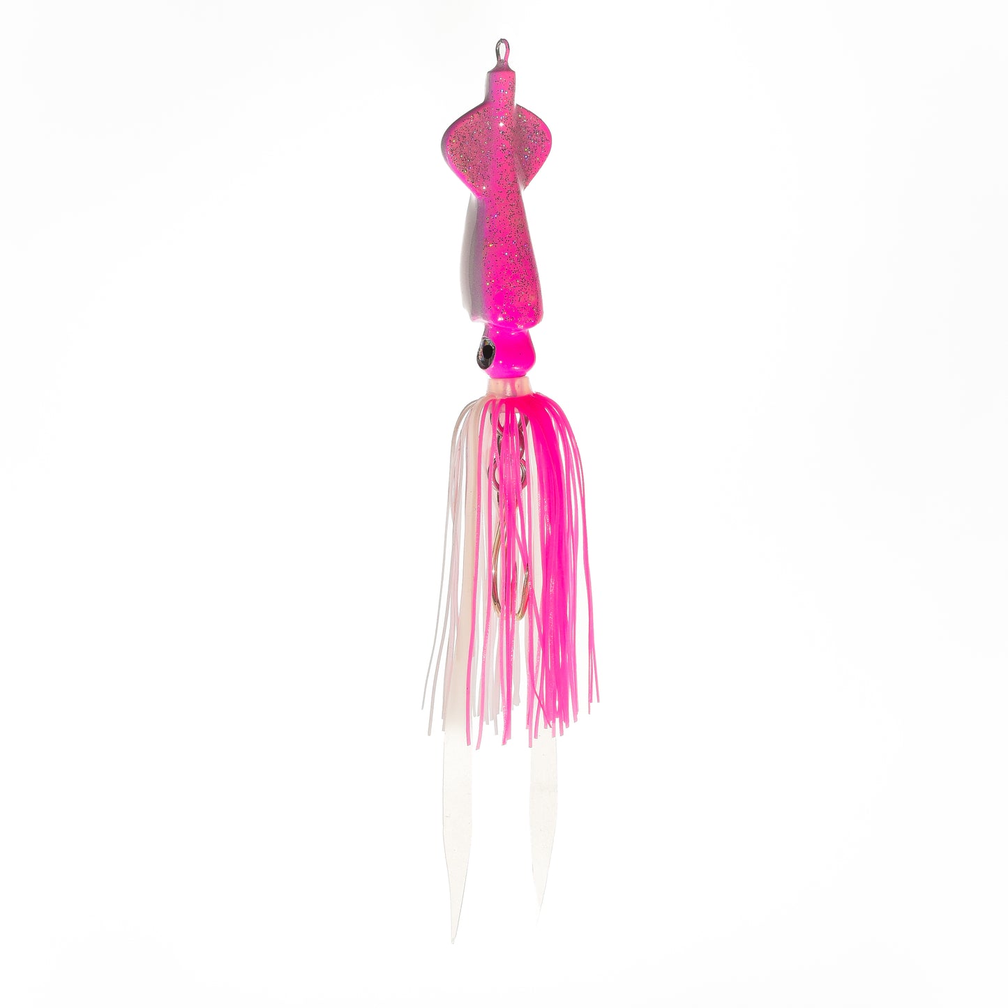 Squid Jig - Electric Pink/White - 6 Oz