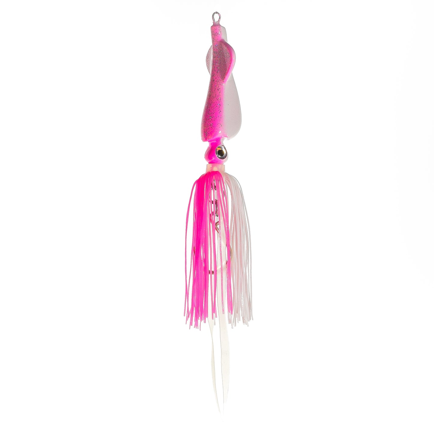 Squid Jig - Electric Pink/White - 6 Oz