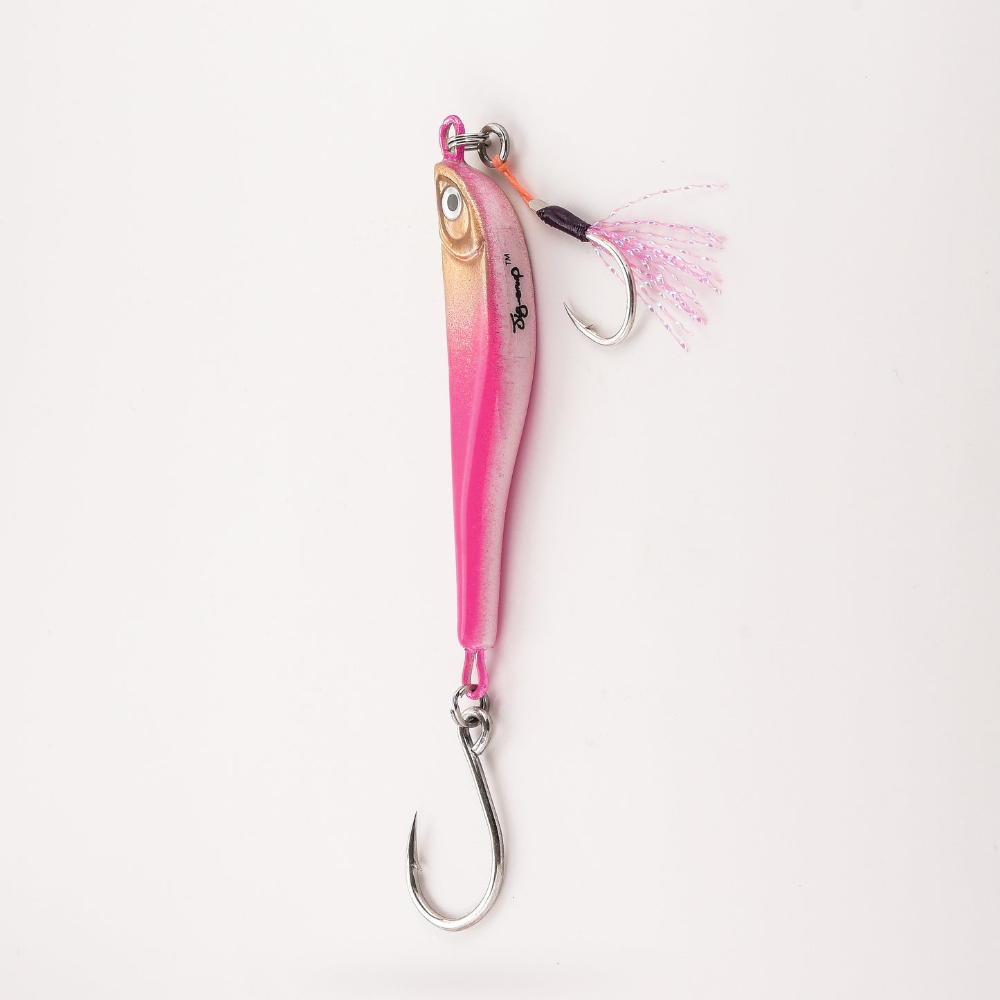 Fish Jig - Pink/Gold & White - 3/4 Oz