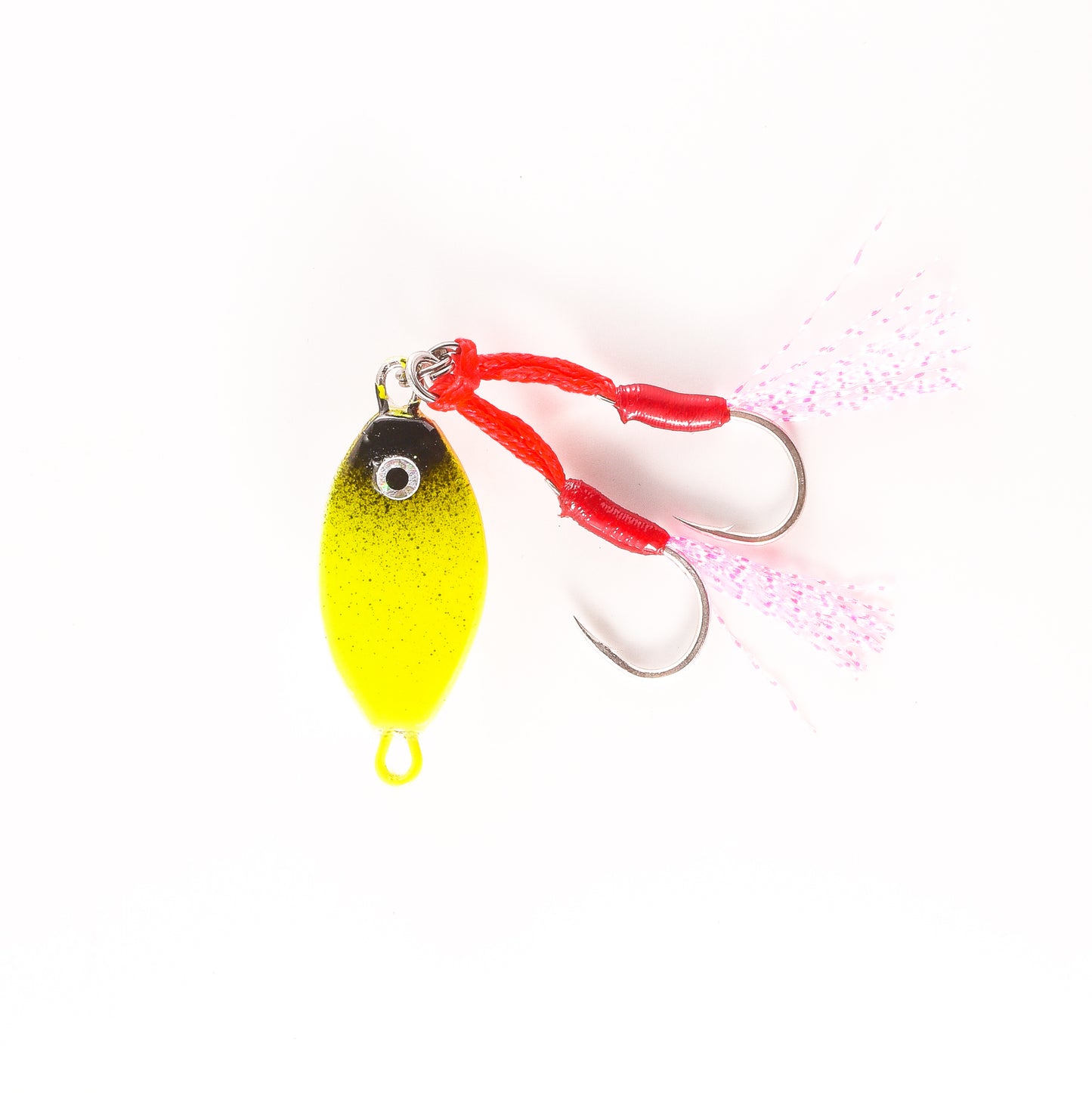 Oval Jig - Chartreuse/Black & White - 3/4 Oz