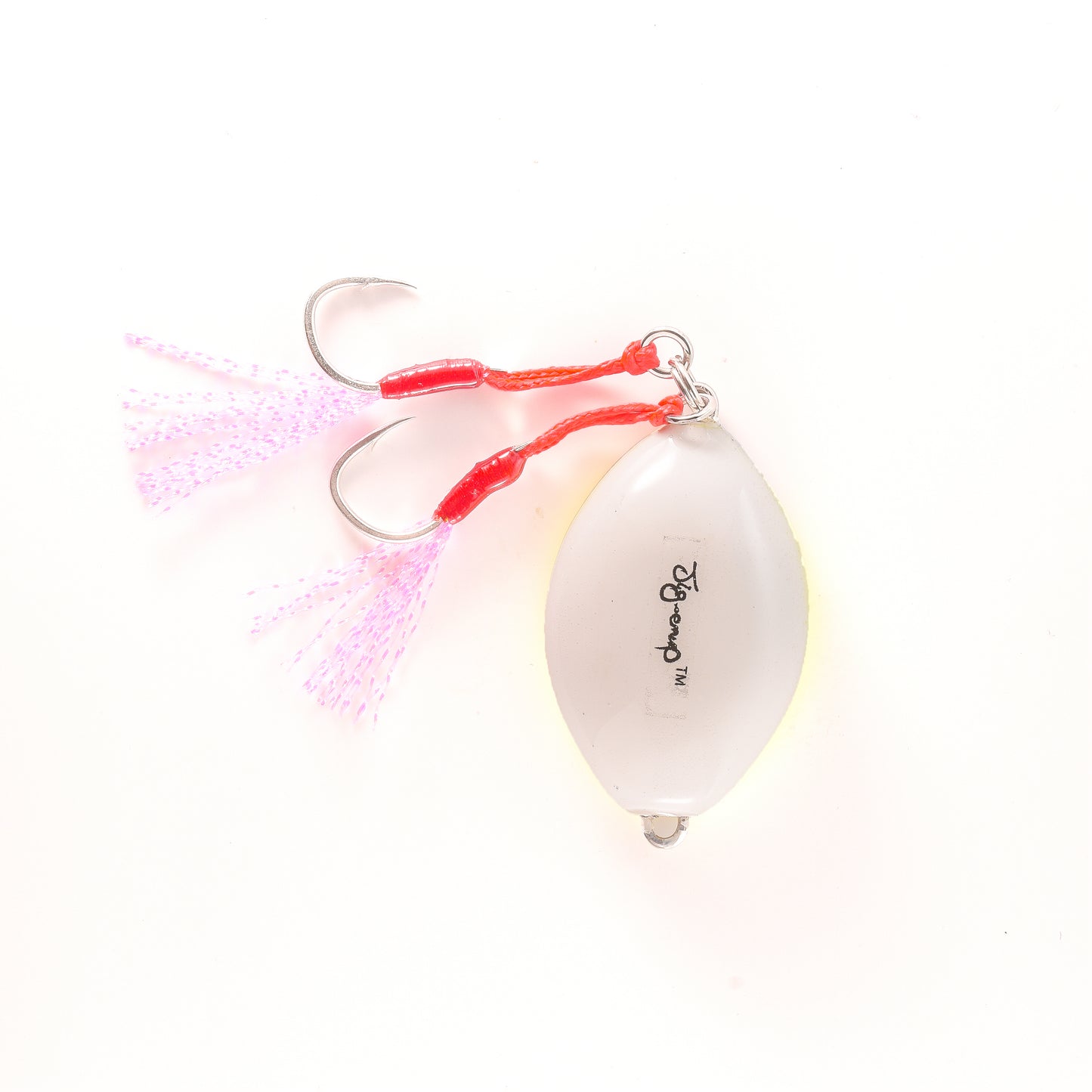Oval Jig - Chartreuse/Black & White - 2 Oz