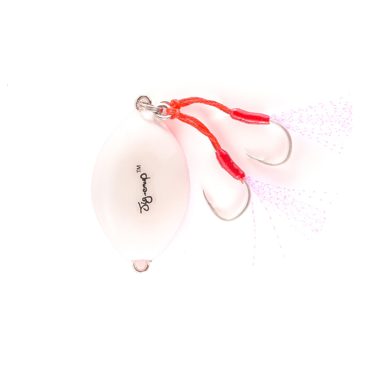 Oval Jig - Pink/Gold & White - 2 Oz