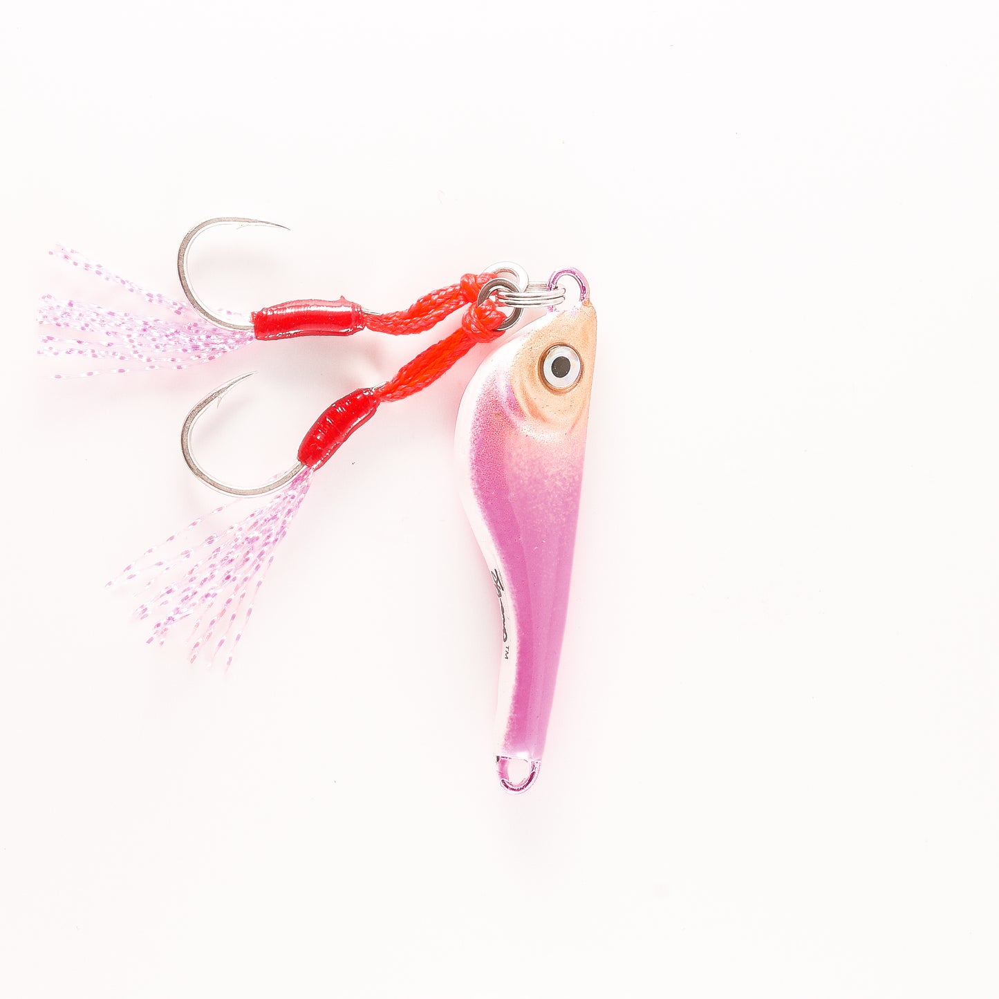 Fish Jig - Pink/Gold & White - 1/4 Oz
