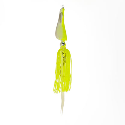 Squid Jig - Chartreuse/White - 2 Oz