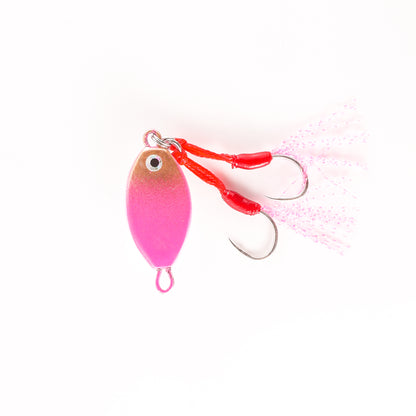 Oval Jig - Pink/Gold & White - 3/4 Oz